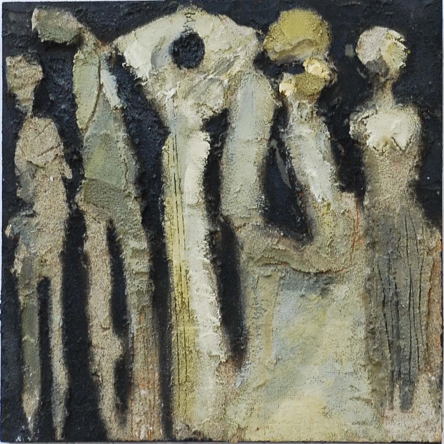 The Sleepers #13, huile sur sable, 30 × 30 cm, 2007.